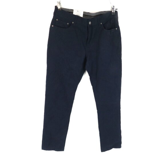 Members Mark Mason Blue Straight Fit 5 Pocket Pant 34x32 Stretch NWT - Picture 1 of 5